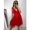 Šaty společenské tylové na ramínka dámské (S/M/L ONE SIZE) ITALSKá MóDA IM9239005/DU