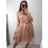 Šaty společenské tylové na ramínka dámské (S/M/L ONE SIZE) ITALSKá MóDA IM9239005/DU