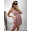 Šaty společenské tylové na ramínka dámské (S/M ONE SIZE) ITALSKá MóDA IM92311549/DUR (Velikost S/M/L, Barva bílá)