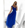 Šaty společenské dlouhé elegantní dámské (S/M ONE SIZE) ITALSKÁ MÓDA IM923MARINA/DU (Velikost S/M/L, Barva Černá)