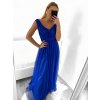 Šaty společenské dlouhé elegantní dámské (S/M ONE SIZE) ITALSKÁ MÓDA IM923MARINA/DU (Velikost S/M/L, Barva Černá)