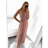 Šaty společenské dlouhé elegantní dámské (S/M ONE SIZE) ITALSKÁ MÓDA IM923SILVIA/DU (Velikost S/M/L, Barva Černá)