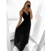 Šaty společenské dlouhé elegantní dámské (S/M ONE SIZE) ITALSKÁ MÓDA IM923SILVIA/DU (Velikost S/M/L, Barva Černá)