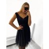Šaty společenské elegantní dámské (S/M ONE SIZE) ITALSKá MODA IMS23RIMINNI/DU (Velikost S/M/L, Barva Černá)