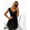 Šaty společenské elegantní dámské (S/M ONE SIZE) ITALSKá MODA IMS23RIMINNI/DU (Velikost S/M/L, Barva Černá)