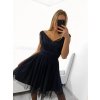 Šaty společenské elegantní dámské (S/M ONE SIZE) ITALSKá MODA IMS23RIMINNI/DU (Velikost S/M/L, Barva Černá)