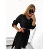 Tunika košilová prodloužená dámské 3/4 rukáv s páskem  (M/L/XL ONE SIZE) ITALSKÁ MÓDA IMM23UN7018/DU