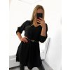 Tunika košilová prodloužená dámské 3/4 rukáv s páskem  (M/L/XL ONE SIZE) ITALSKÁ MÓDA IMM23UN7018/DU