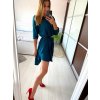 Tunika košilová prodloužená dámské 3/4 rukáv s páskem  (M/L/XL ONE SIZE) ITALSKÁ MÓDA IMM23UN7018/DU