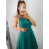 Šaty elegantní společenské na ramínka dámské (S/M ONE SIZE) ITALSKÁ MÓDA IMPSH23C666/DU (Velikost S/M/L, Barva červená)