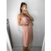 Šaty elegantní na ramínka dámské (S/M ONE SIZE) ITALSKÁ MÓDA IMPSH23658C/DU (Velikost S/M/L, Barva růžová starorůžová)