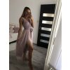 Šaty elegantní dlouhé na ramínka šifonové dámské (S/M ONE SIZE) ITALSKÁ MODA IMM22Q52303/DU (Velikost S/M/L, Barva Černá)