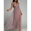 Šaty elegantní dlouhé na ramínka šifonové dámské (S/M ONE SIZE) ITALSKÁ MODA IMM22Q52303/DU