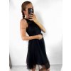 Šaty elegantní plesové bez rukávu krajka dámské (uni s/m) ITALSKá MóDA IM921BELLA/DU (Velikost S/M/L, Barva bílá)
