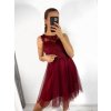 Šaty elegantní plesové bez rukávu krajka dámské (uni s/m) ITALSKá MóDA IM921BELLA/DU (Velikost S/M/L, Barva bílá)