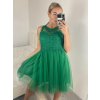 Šaty elegantní plesové bez rukávu krajka dámské (uni s/m) ITALSKá MóDA IM921BELLA/DU (Velikost S/M/L, Barva bílá)