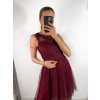 Šaty elegantní plesové bez rukávu krajka dámské (uni s/m) ITALSKá MóDA IM921BELLA/DU (Velikost S/M/L, Barva bílá)