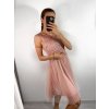 Šaty elegantní plesové bez rukávu krajka dámské (uni s/m) ITALSKá MóDA IM921BELLA/DU (Velikost S/M/L, Barva bílá)