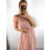 Šaty elegantní plesové bez rukávu krajka dámské (uni s/m) ITALSKá MóDA IM921BELLA/DU (Velikost S/M/L, Barva bílá)