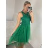 Šaty elegantní plesové bez rukávu krajka dámské (uni s/m) ITALSKá MóDA IM921BELLA/DU (Velikost S/M/L, Barva bílá)