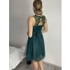 Šaty elegantní plesové bez rukávu krajka dámské (uni s/m) ITALSKá MóDA IM921BELLA/DU (Velikost S/M/L, Barva bílá)