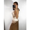 Šaty dlouhé elegantní na ramínka dámské (S/M ONE SIZE) ITALSKÁ MÓDA IMPBB23A10953/DU