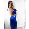 Šaty dlouhé elegantní carmen dámské (S/M ONE SIZE) ITALSKÁ MÓDA IMPBB23A3826/DU (Velikost S/M/L, Barva Černá)