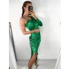 Šaty dlouhý rukáv dámské (S/M ONE SIZE) ITALSKÁ MÓDA IMPBB23A116211/DU