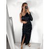Šaty dlouhý rukáv dámské (S/M ONE SIZE) ITALSKÁ MÓDA IMPBB23A116211/DU