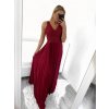 Šaty dlouhé společenské na ramínka dámské (S/M ONE SIZE) ITALSKÁ MÓDA IMPSH2261102/DU (Velikost S/M/L, Barva modrá královská)