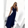 Šaty dlouhé společenské na ramínka dámské (S/M ONE SIZE) ITALSKÁ MÓDA IMPSH2261102/DU (Velikost S/M/L, Barva modrá královská)