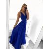 Šaty dlouhé společenské na ramínka dámské (S/M ONE SIZE) ITALSKÁ MÓDA IMPSH2261102/DU (Velikost S/M/L, Barva modrá královská)