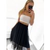 Sukně dlouhá tilová dámská (S/M ONE SIZE) ITALSKÁ MÓDA IMWA23096/DU (Velikost S/M/L, Barva béžová)