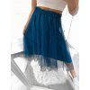 Sukně dlouhá tilová dámská (S/M ONE SIZE) ITALSKÁ MÓDA IMWA23096/DU (Velikost S/M/L, Barva béžová)