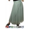 Sukně dlouhá tilová dámská (S/M ONE SIZE) ITALSKÁ MÓDA IMWA23096/DU (Velikost S/M/L, Barva béžová)