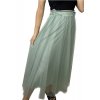 Sukně dlouhá tilová dámská (S/M ONE SIZE) ITALSKÁ MÓDA IMWA23096/DU (Velikost S/M/L, Barva béžová)