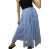 Sukně dlouhá tilová dámská (S/M ONE SIZE) ITALSKÁ MÓDA IMWA23096/DU (Velikost S/M/L, Barva béžová)