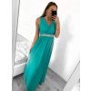 Šaty dlouhé společenské elegantní bez rukávu dámské (S/M ONE SIZE) ITALSKÁ MÓDA IMPSH223598/DU (Velikost S/M/L, Barva růžová)