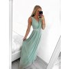 Šaty dlouhé společenské elegantní bez rukávu dámské (S/M ONE SIZE) ITALSKÁ MÓDA IMPSH223598/DU (Velikost S/M/L, Barva růžová)