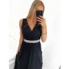 Šaty dlouhé společenské elegantní bez rukávu dámské (S/M ONE SIZE) ITALSKÁ MÓDA IMPSH223598/DU (Velikost S/M/L, Barva růžová)