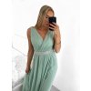 Šaty dlouhé společenské elegantní bez rukávu dámské (S/M ONE SIZE) ITALSKÁ MÓDA IMPSH223598/DU (Velikost S/M/L, Barva růžová)