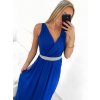 Šaty dlouhé společenské elegantní bez rukávu dámské (S/M ONE SIZE) ITALSKÁ MÓDA IMPSH223598/DU (Velikost S/M/L, Barva růžová)