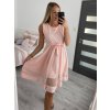 Šaty elegantní letní bez rukávu dámské (S/M/L ONE SIZE) ITALSKÁ MÓDA IM923NELA/DU (Velikost S/M/L, Barva bílá)