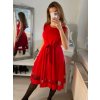 Šaty elegantní letní bez rukávu dámské (S/M/L ONE SIZE) ITALSKÁ MÓDA IM923NELA/DU (Velikost S/M/L, Barva bílá)