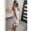 Šaty elegantní letní bez rukávu dámské (S/M/L ONE SIZE) ITALSKÁ MÓDA IM923NELA/DU (Velikost S/M/L, Barva bílá)