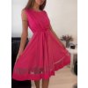 Šaty elegantní letní bez rukávu dámské (S/M/L ONE SIZE) ITALSKÁ MÓDA IM923NELA/DU (Velikost S/M/L, Barva bílá)