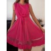 Šaty elegantní letní bez rukávu dámské (S/M/L ONE SIZE) ITALSKÁ MÓDA IM923NELA/DU (Velikost S/M/L, Barva bílá)