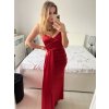 Šaty dlouhé elegantní společenské na ramínka dámské (S/M ONE SIZE) ITALSKÁ MÓDA IMPBB23B23376/DU (Velikost S/M/L, Barva Černá)