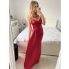 Šaty dlouhé elegantní společenské na ramínka dámské (S/M ONE SIZE) ITALSKÁ MÓDA IMPBB23B23376/DU (Velikost S/M/L, Barva Černá)