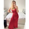 Šaty dlouhé elegantní společenské na ramínka dámské (S/M ONE SIZE) ITALSKÁ MÓDA IMPBB23B23376/DU (Velikost S/M/L, Barva Černá)